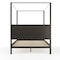 Martha Stewart Hayes Queen Size Solid Wood Canopy Platform Bed w/Wood Headboard and Footboard, Dark Gray MG-90025-CQ-DKGY-MS - alternate 6